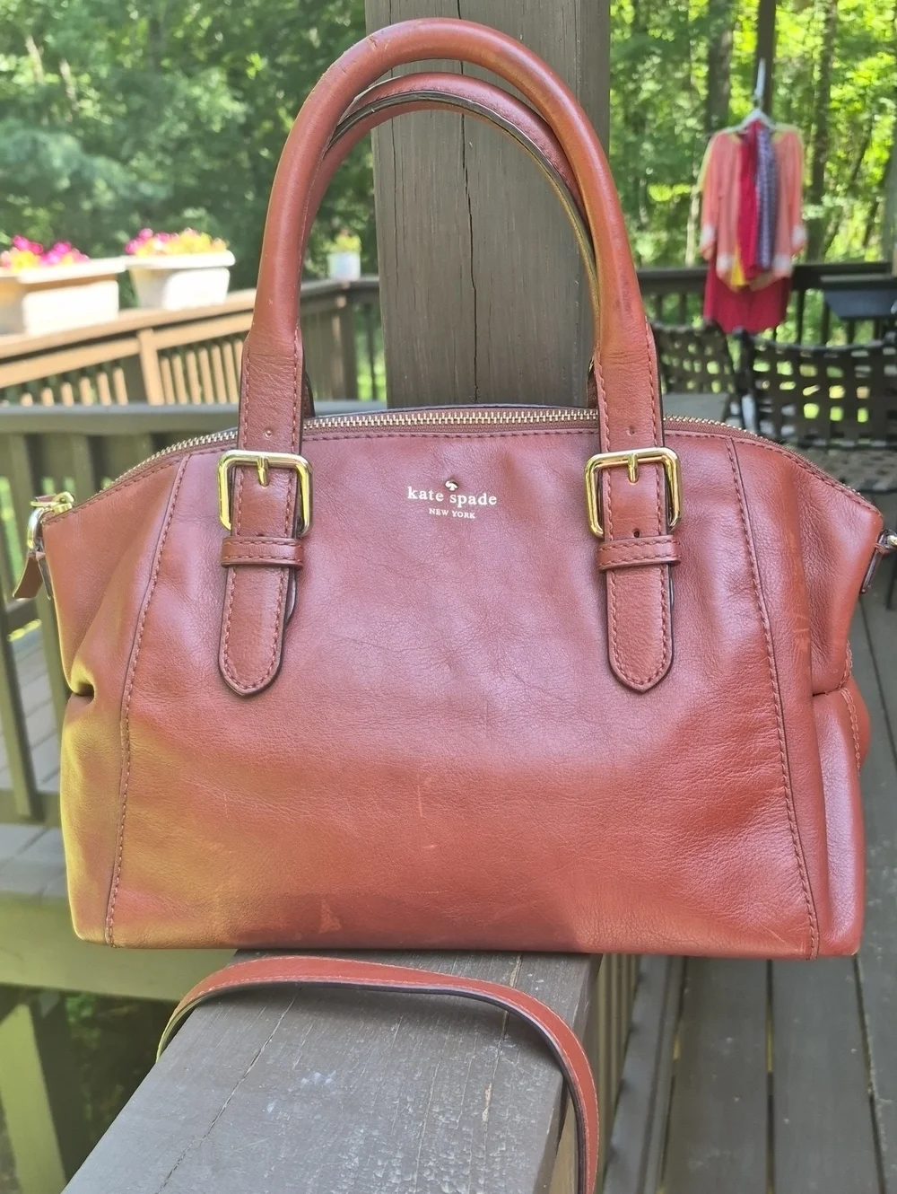 Kate Spade New York Brighton Park Sloan Small Satchel Bag Dark Roast